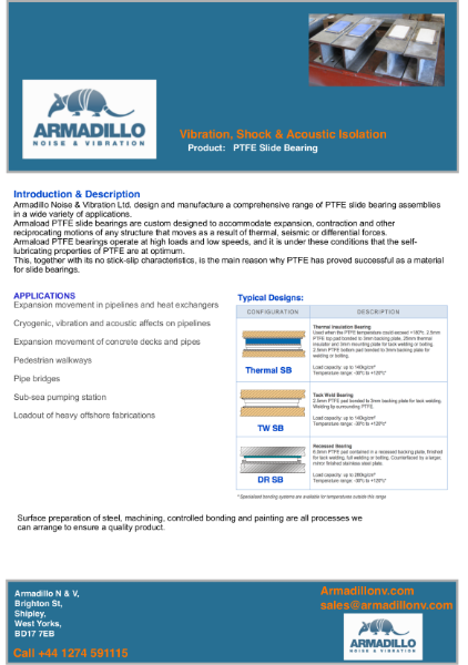 PTFE Slide Bearing