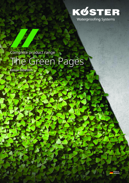 Koster - The Green Pages of Construction Chemicals