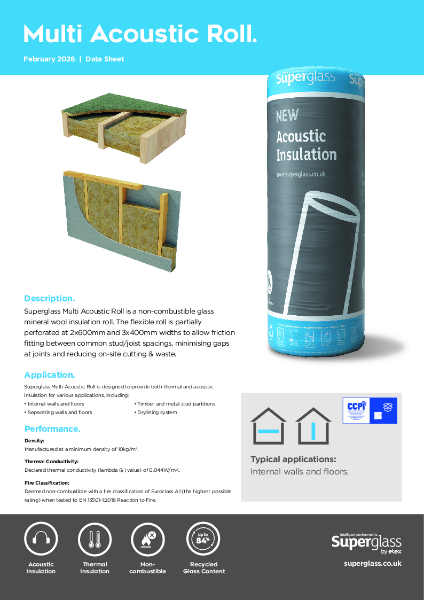 Superglass Multi Acoustic Roll - Datasheet
