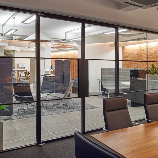 Single Glazed Edge Symmetry Non-rebated Double Door Set