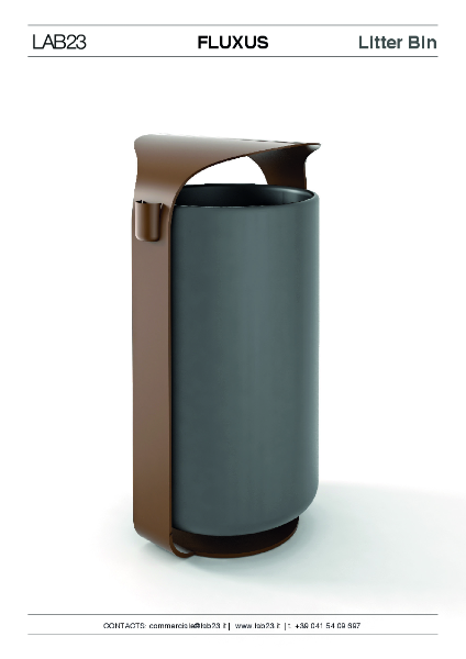 All Urban - Litter Bins - Fluxus - Data Sheet