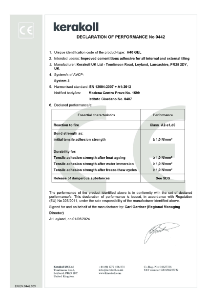 H40 Gel DoP (CE) - EN.EN.0442.003