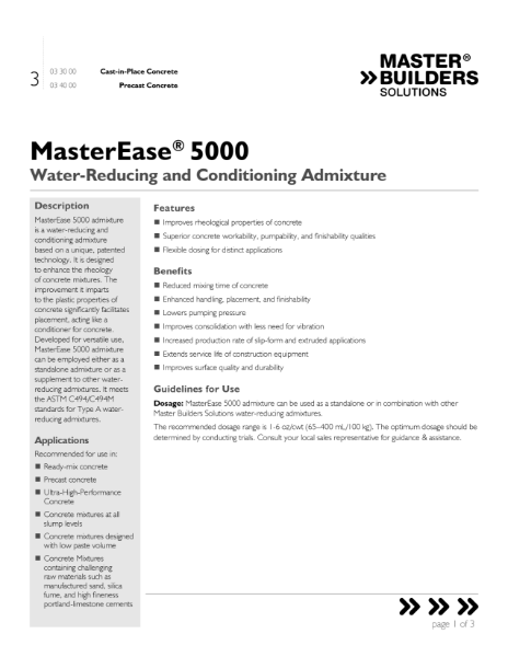 MasterEase_5000_Data_Sheet