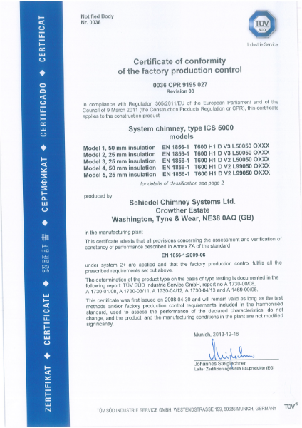 ICS 5000 Declaration of performance