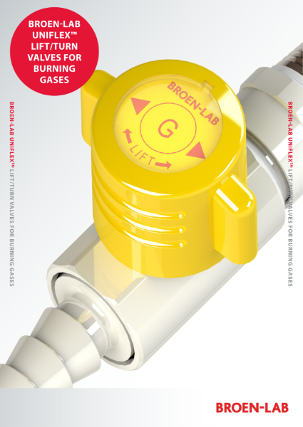 BROEN-LAB UNIFLEX LIFT/TURN VALVES FOR BURNING GASES