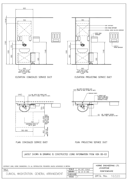 Optitherm Tap - Clinical Wash Station Arrangement