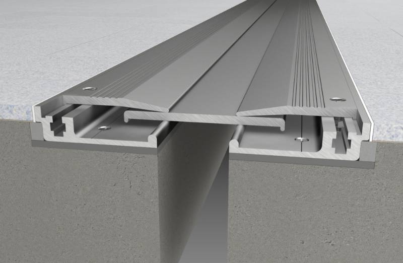 CS Allway® AL-HD and AL-HDC Series Heavy Duty Metal Floor Joint Covers - Recess Mounted