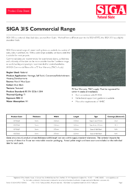 SIGA 31S PDS Sept 2025 V2