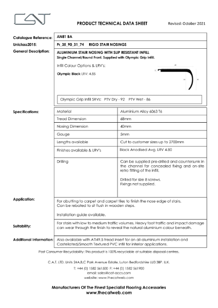 AN81 BA with Olympic Grip Datasheet