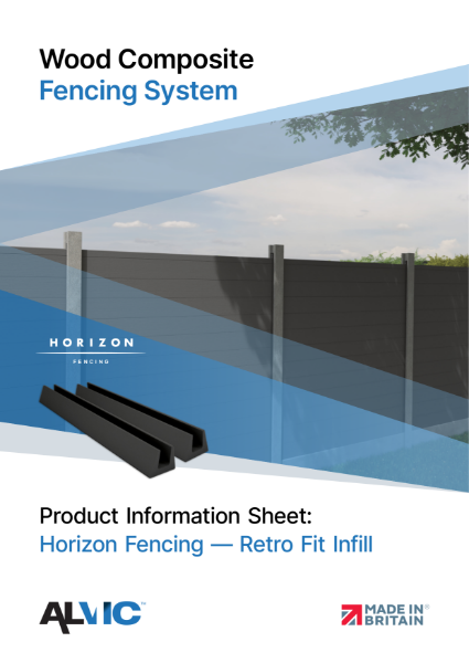 Retro Fit Infills - Horizon Fencing Range - Product Information Sheet
