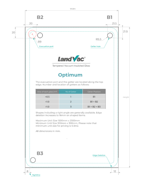 LandVac Optimum Technical Drawing