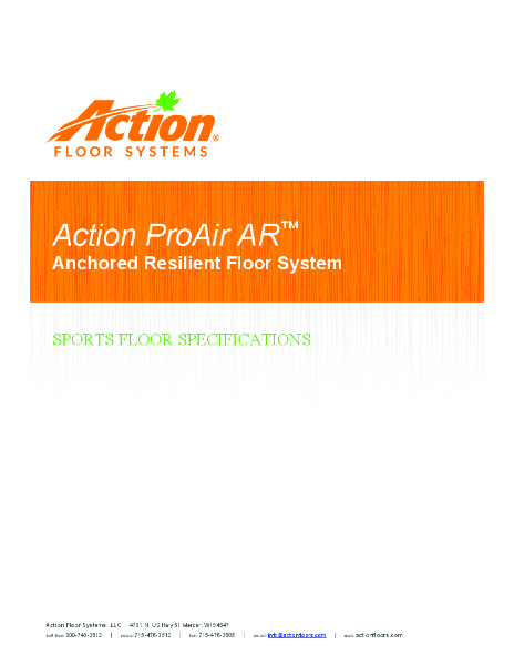 Action ProAir AR - System Specifications