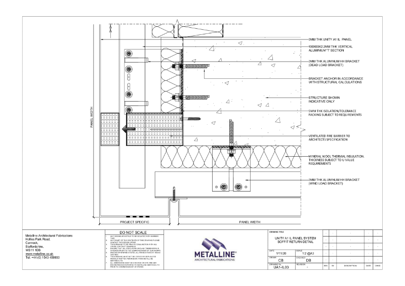 Unity A1 IL-03 Technical Drawing