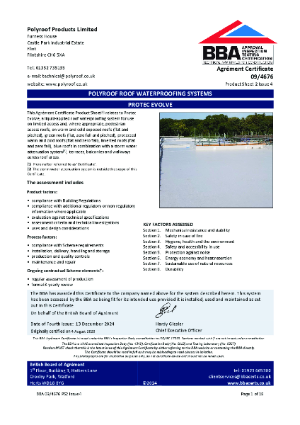 BBA Agrément Certificate