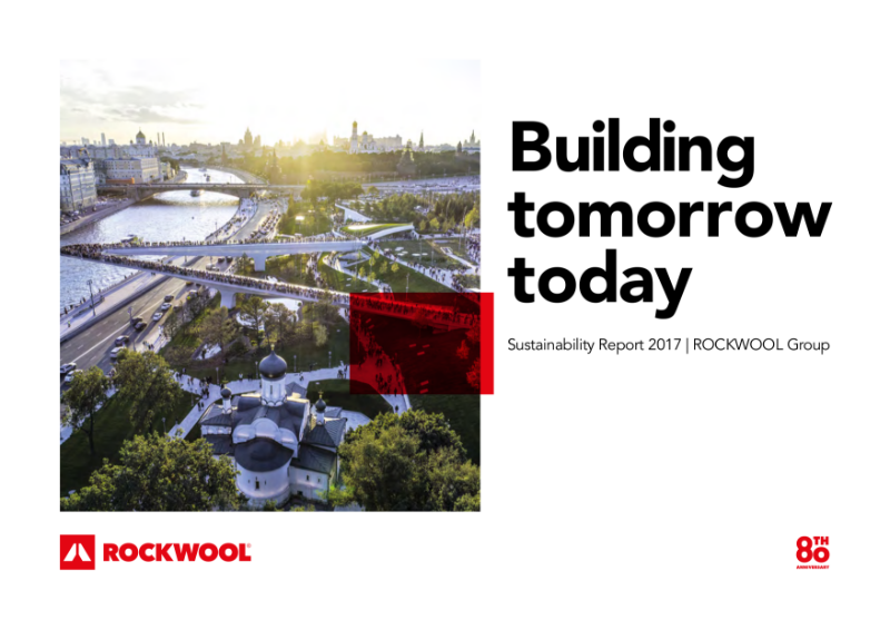 Rockfon Sustainability Report, part of the ROCKWOOL Group