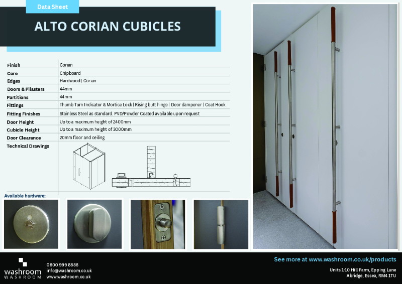 Alto Corian Cubicles