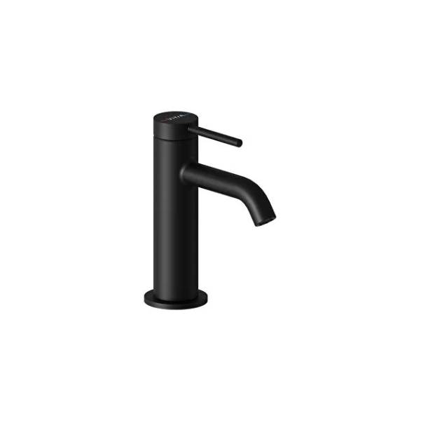 A4353036VUK- Minimax Round compact basin mixer, Matt Black - Mixer Tap