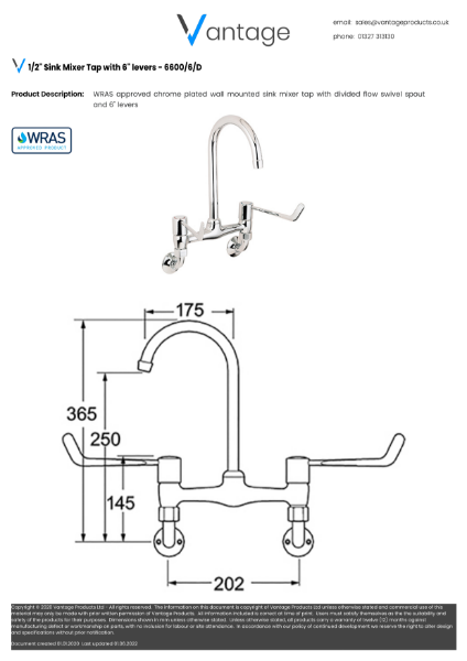 Product Data Sheet - 6600/6/D