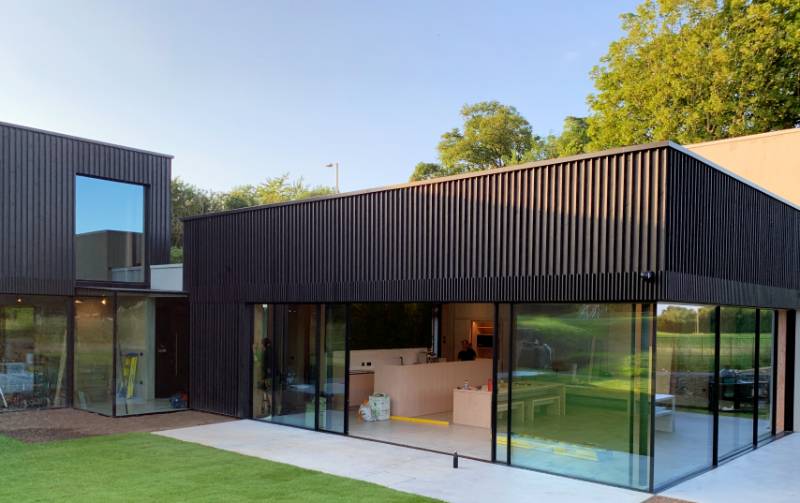 NORclad Black Painted Thermowood Timber Cladding