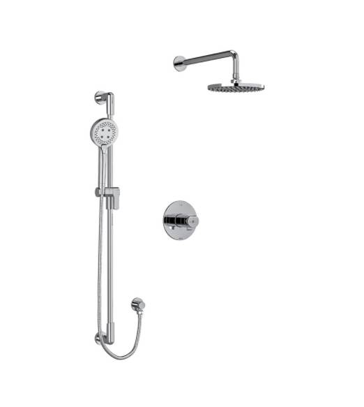 Parabola Shower Kit With Overhead Shower 2 Way Thermostatic Valve  - Shower
