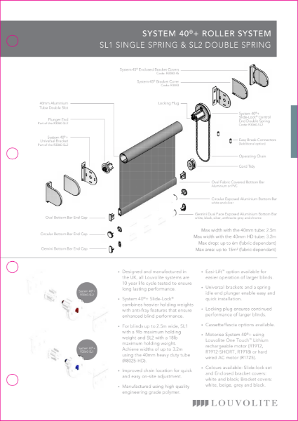 Roller System 40+ Technical Specification