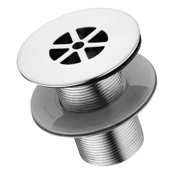 1½" Brass Unslotted Strainer Waste - Waste