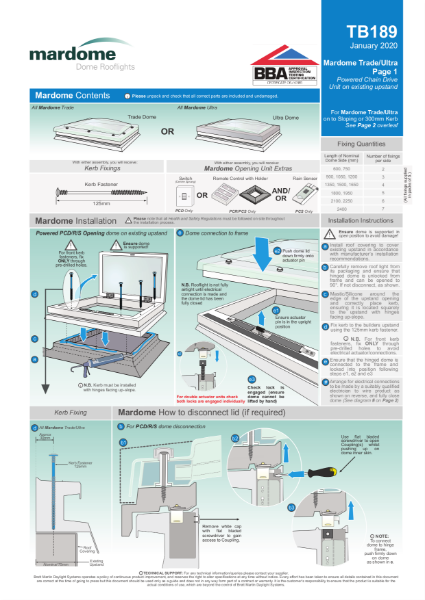 TB189 Installation Mardome