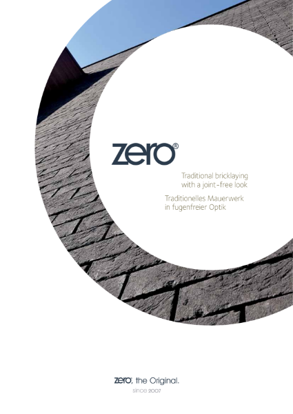 Vandersanden ZERO Bricks Brochure