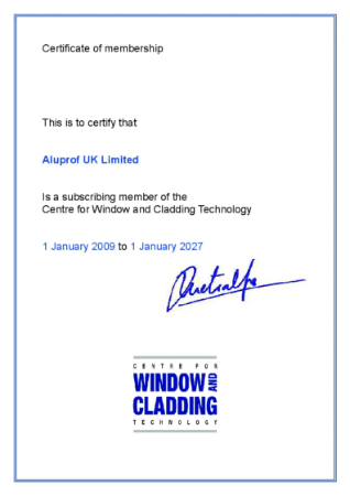 Centre for Window and Cladding Technology Membership