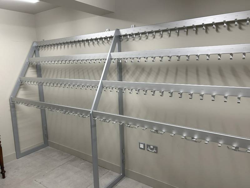 FS704L Multi-Level Coat & Bag Rail - Free Standing Coat Rails 