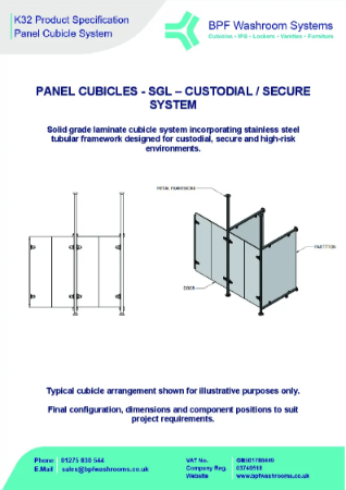 112-13 BPF NBS Panel Cubicles SGL - Custodial Secure System - Fortis v1 ...