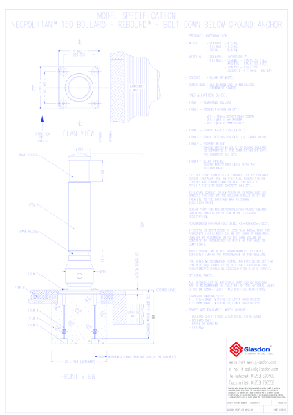 Neopolitan™ 150 - Rebound Model - Bolt-Down Below-Ground Anchor