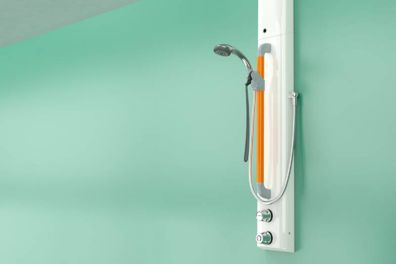 Shower Assembly with Dual Controls, Riser, Hose and Single Function Handset (incl. ILTDU) - Doc M Accessible Showers