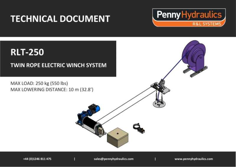 RLT250 - Twin Rope Electric Winch System Technical Document