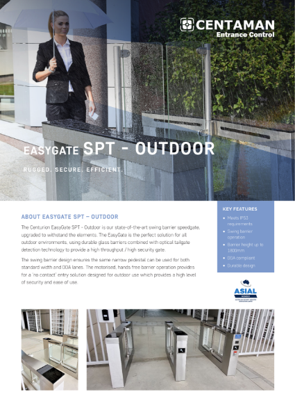Easygate SPT Outdoor-  Brochure.
