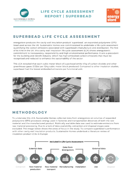 energystore Superbead - LIfe Cycle Assessment Report