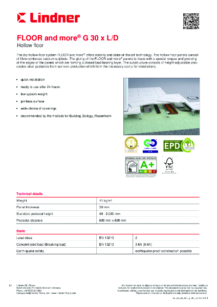 Lindner - FLOOR and more® G30