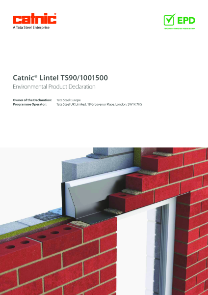 Environmental Product Declaration:  Catnic Thermally Broken Cavity Wall Lintel Standard Duty (TS90) 