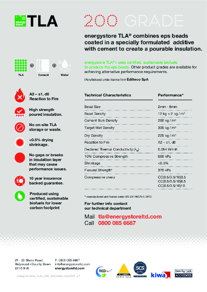 energystore TLA®+ 200 Technical Data Sheet