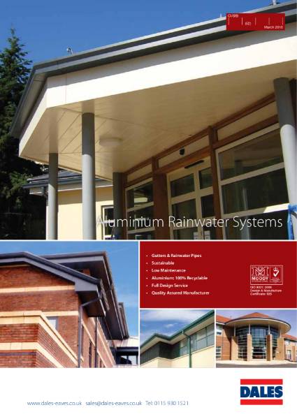 Aluminium Gutters and Aluminium Rainwater Pipes