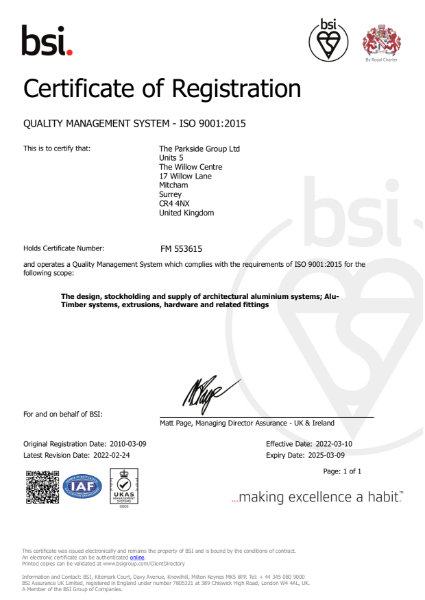 Quality Management System  ISO 9001:2015