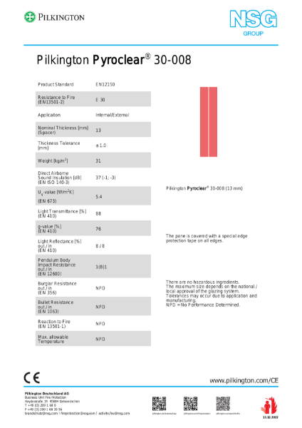 Pilkington Pyroclear® 30-008