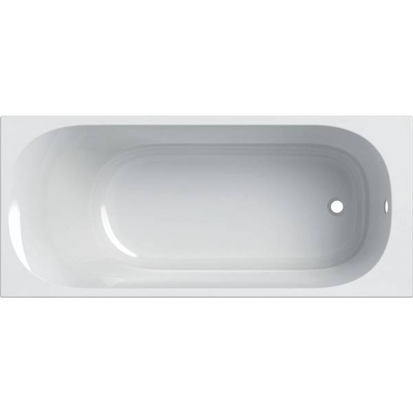 Rectangular bathtub Soana, slim rim, with feet Geberit Sales Ltd