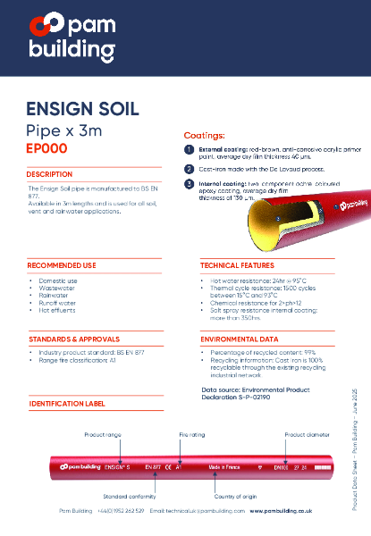 EP000 - 3m Pipe