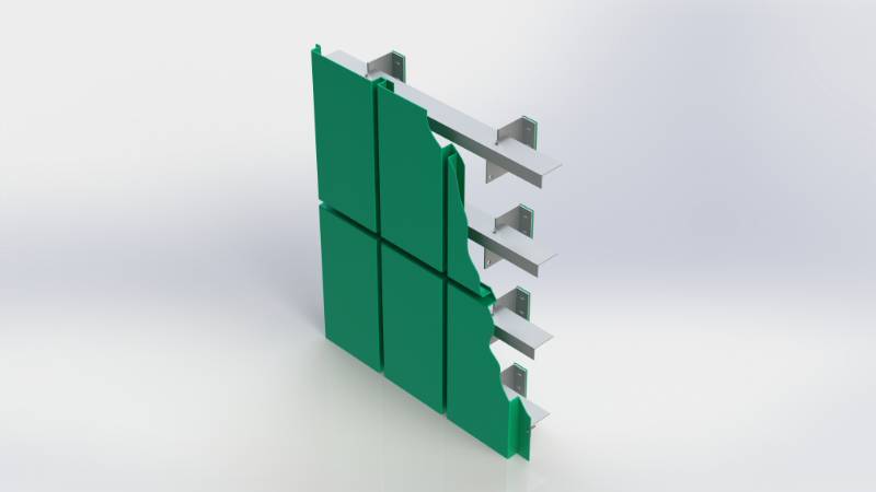 Bailey Prima Recess Fixed Aluminium Rainscreen Cladding System