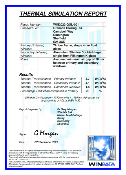 SL-DHU - Thermal Simulation Report