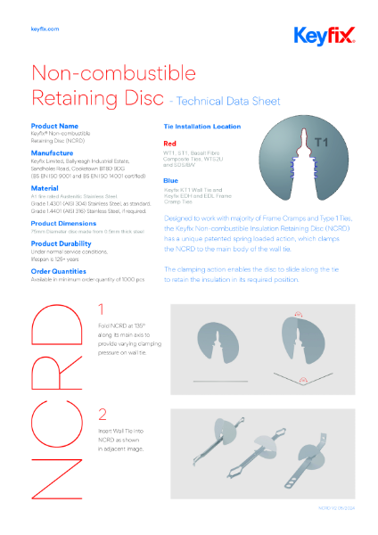 Non-combustible Retaining Disc Datasheet
