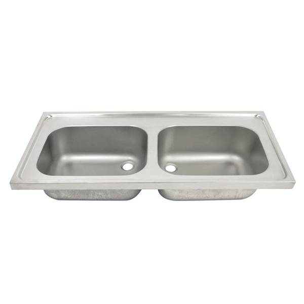 Healthcare Sink SK2 - Hospital Pattern Sink Top Double Bowl