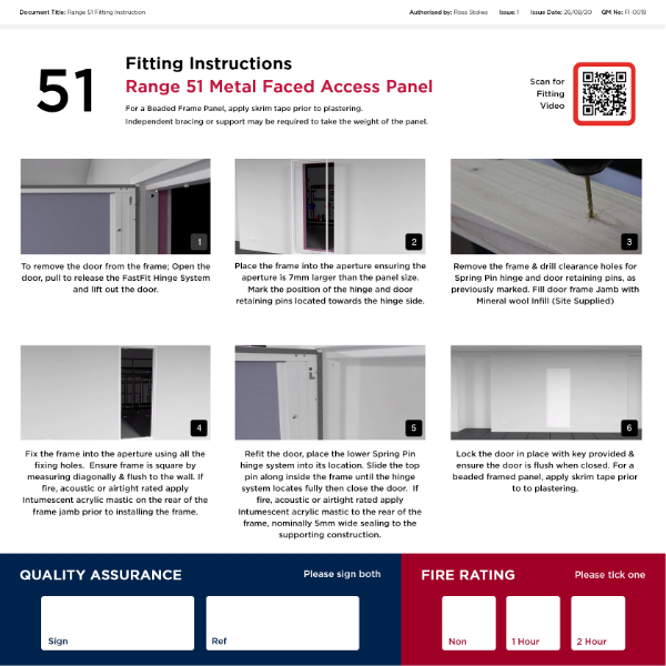 Fitting Instructions - Riser Door