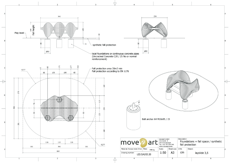 Layslide 3.5 K Foundation Plan